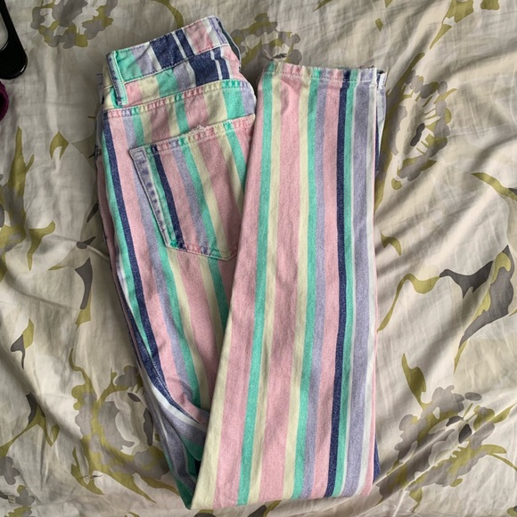 sold UO / striped mom jeans - Picture 3 of 4